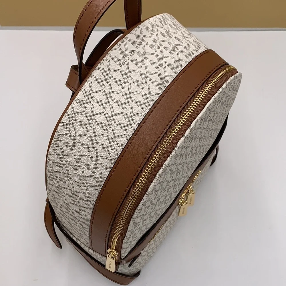 MICHAEL KORS Kenly Medium Backpack Signature Vanilla Bag